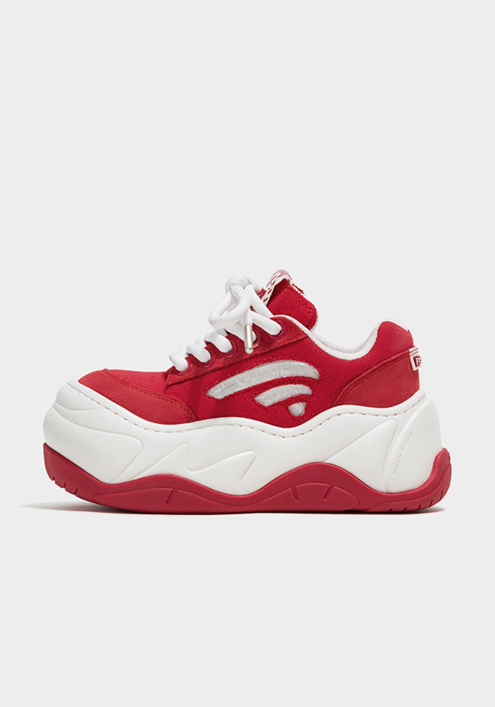 FYSPR丨WiFi 1.0 Wave Platform Shoes-Red - PSYLOS 1, FYSPR丨WiFi 1.0 Wave Platform Shoes-Red, Chunky Sneakers, FYSPR•JAPAN, PSYLOS 1